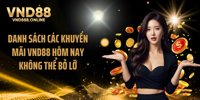 Danh sách các khuyến mãi VND88 hôm nay không thể bỏ lỡ