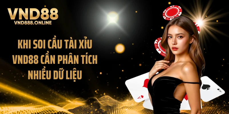Khi soi cầu tài xỉu VND88 cần phân tích nhiều dữ liệu
